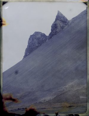 It's thought elves lives in these cliffs in Iceland - Fine art Polaroid photography by Guðmundur Óli Pálmason kuggur.com